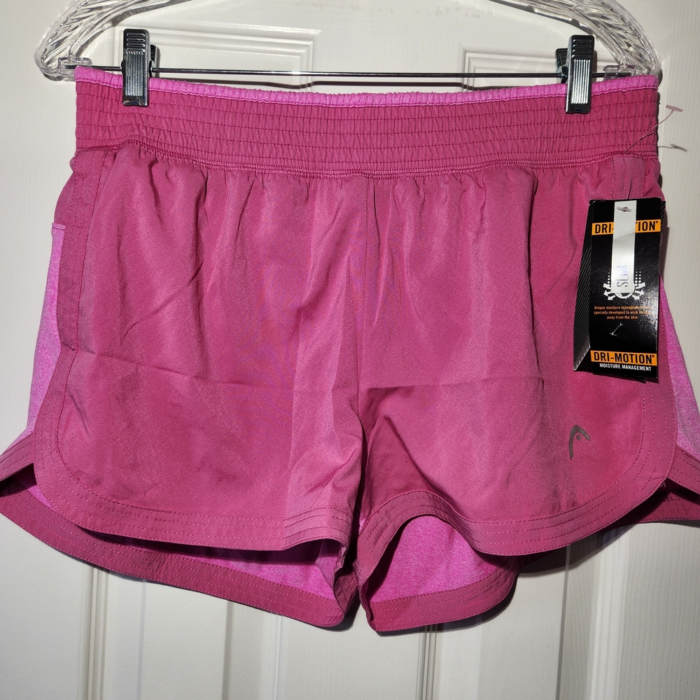 NWT Head 2 Tone Pink Athletic Shorts Women's Large